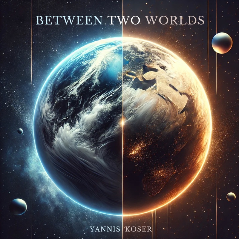 Between Two Worlds, release artwork by Yannis Koser